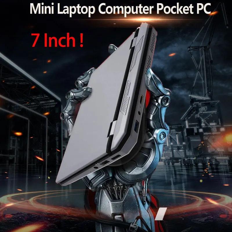 

Mini Laptop Computer Pocket PC Intel Celeron J3455 7 Inch 8GB RAM 1TB SSD Netebook HDMI USB 3.0 WiFi Gaming Windows 10 Notebook