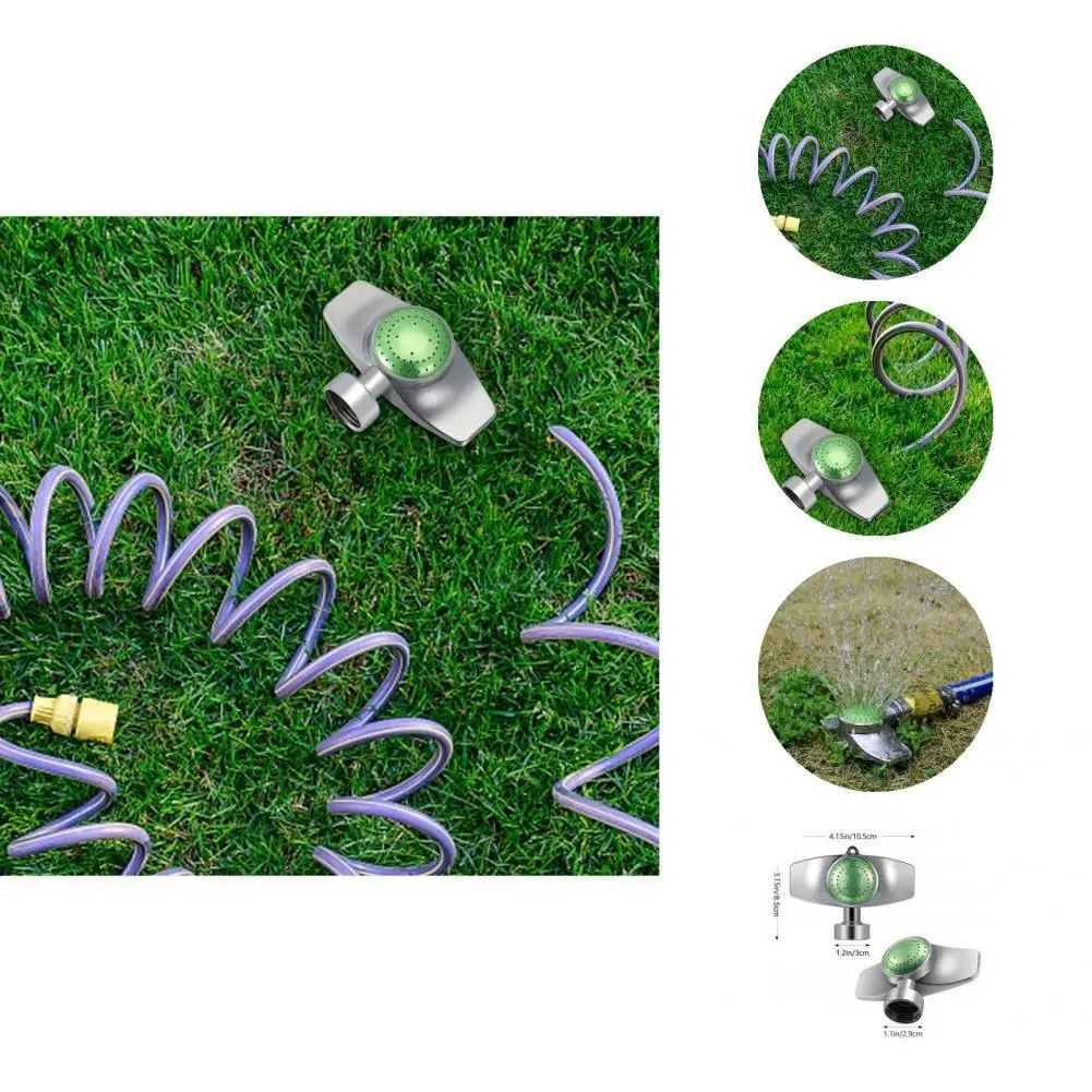 

Практичный спринклер для газона вращающийся на 360 градусов металлический автоматический спринклер с несколькими отверстиями для воды для ...