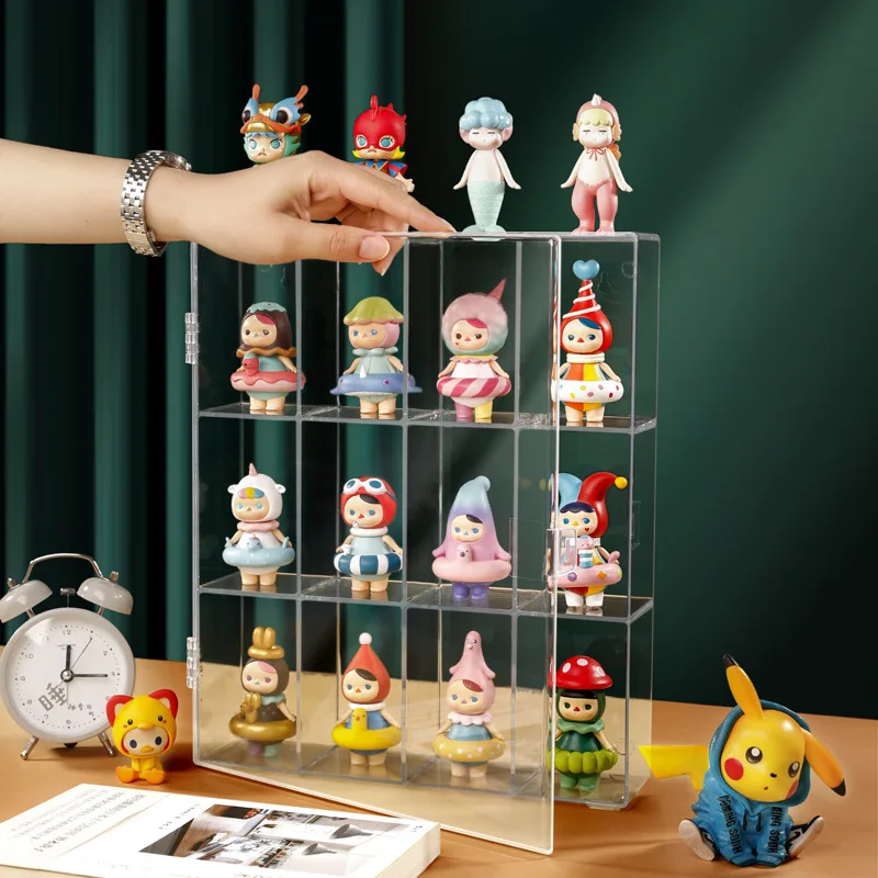 

Acrylic Blind Box Doll Display Stand Dust-proof Toy Cabinet Transparent Doll Organizer Anime Figure Display Stand Case