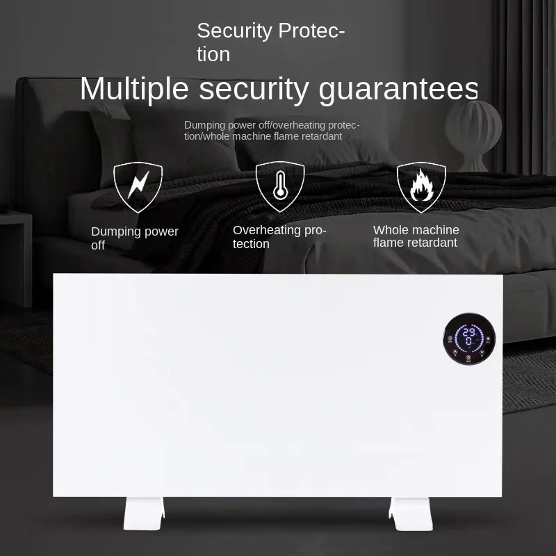 2500 Вт Настенный электрический стеклянный конвекторный обогреватель для ванной