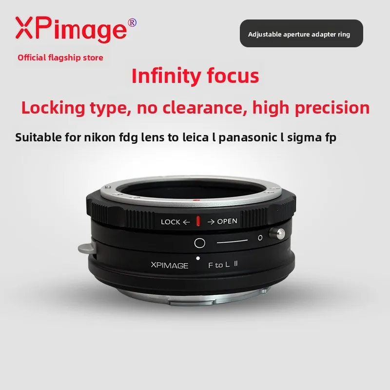 Фото Адаптер XPimage F-L с фиксатором для объективов Nikon Auto AIS F G Manual на Leica SL2 CL TL Panasonic L Port №2