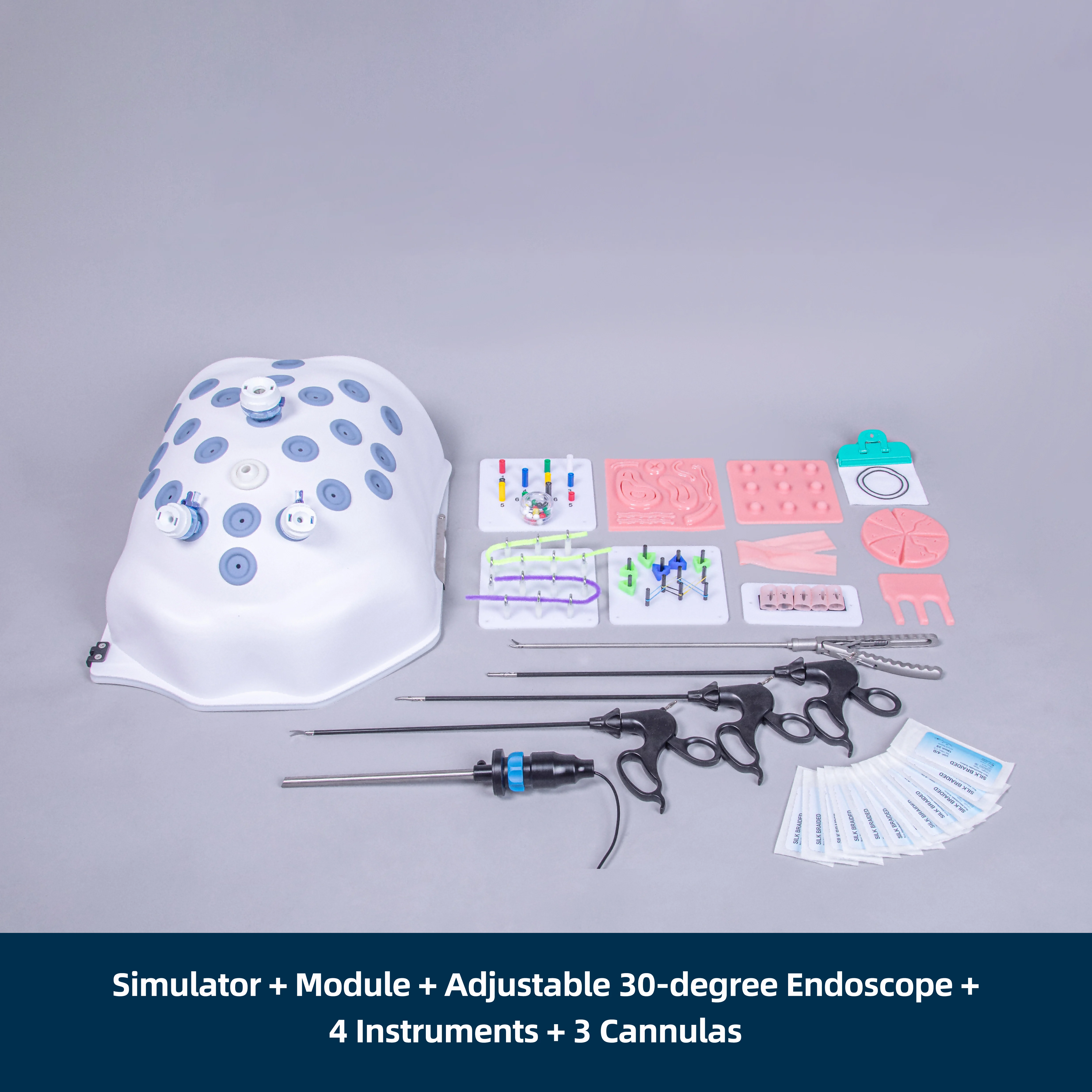 

Тораскопическая тренировочная коробка Лапароскопическая хирургия Моделирование Учебное оборудование Симулятор Однопортовая практика