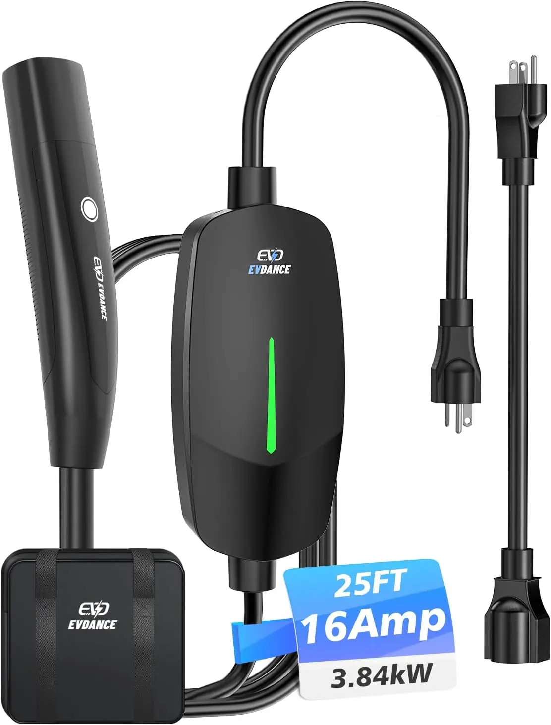 Портативное зарядное устройство EVDANCE для мобильных телефонов Tesla 16 А 110-240 В