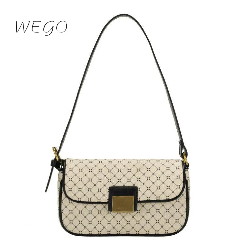 

Women Small Shoulder Bags 2022 Fashion PU Leather Purses And Handbags Elegant Lady Baguette Bag Vintage Travel Totes Bag