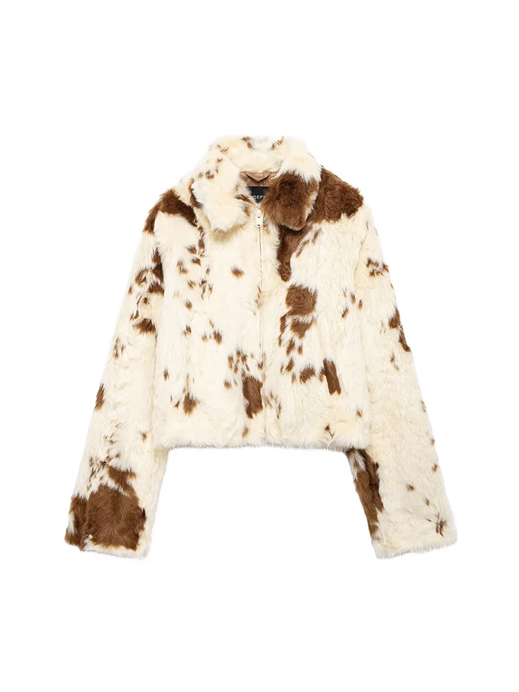 Новинка 2024 осенне-зимняя женская свободная куртка из искусственного меха