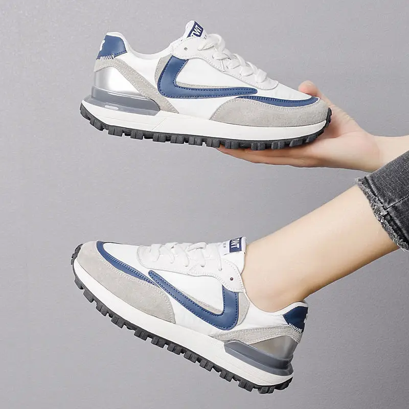 Женские кожаные туфли Cortez белые повседневные спортивные из натуральной мягкой