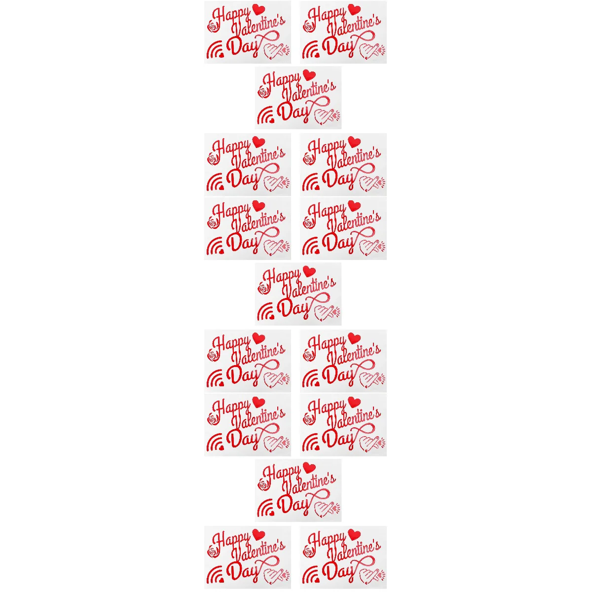 

15 Pcs Valentine's Day Wedding Sticker Party Balloon Sticker Valentine' s Day Window Clings Valentine Party Supplies