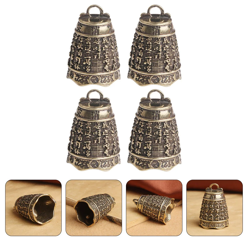 

Bells Bell Pendant Brass Diy Charms Vintage Hanging Charm Mini Fortunehandbag Keychain Chimes Wind Jingle Retro Jewelry