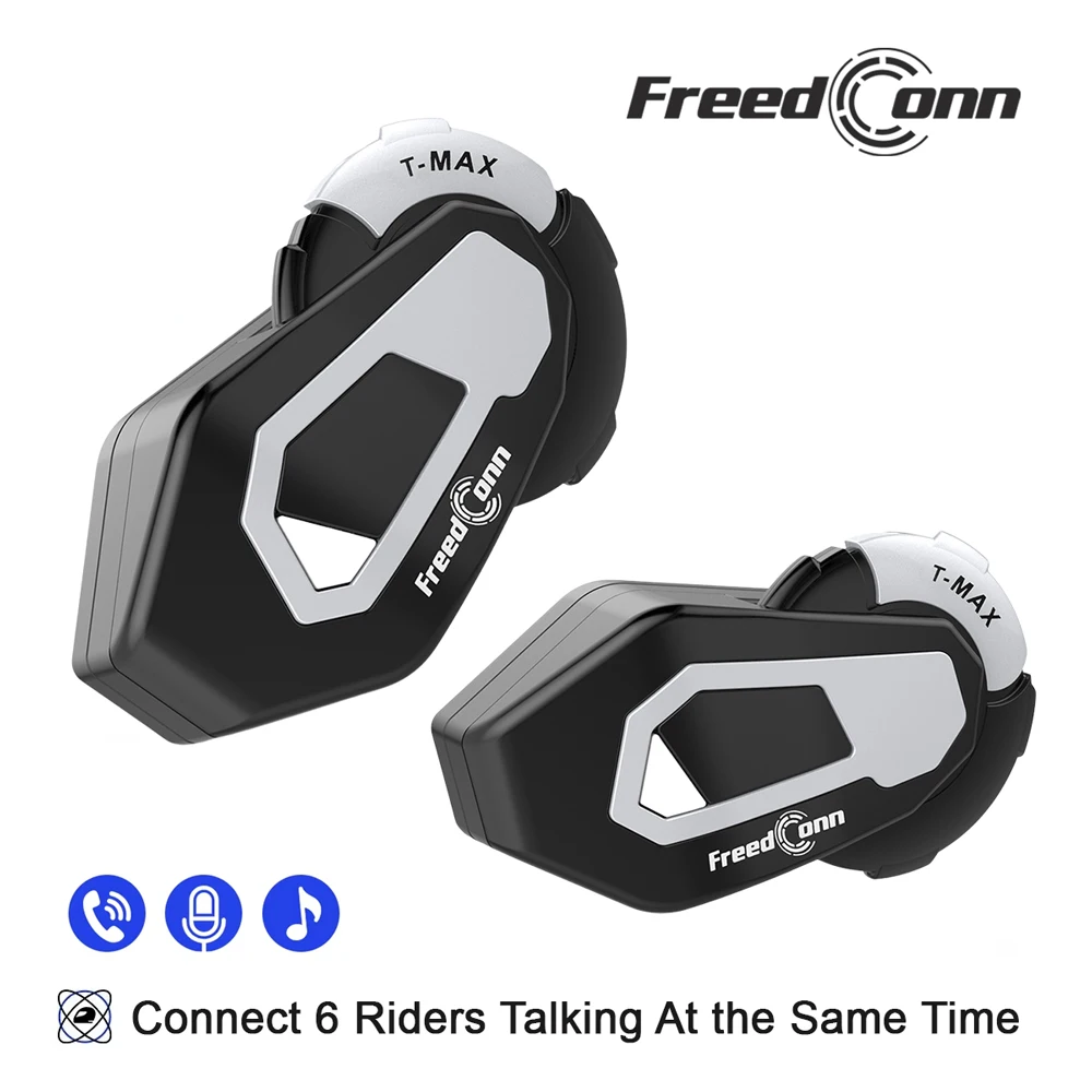Freedconn Мотоциклетная Bluetooth-гарнитура Водонепроницаемая Групповая Связь