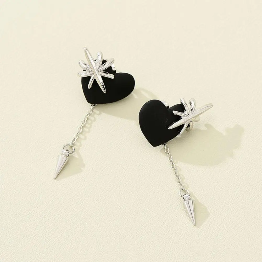 

Stylish Pendant Earrings Hip Hop Multi-wear Ladies Love Heart Dangle Drop Stud Earrings Drop Earrings Earrings 1 Pair