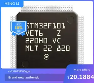 100% NEW Free shipping STM32F101VET6 STM32F101VET6TR ARM M3 512KB STM32F101VE