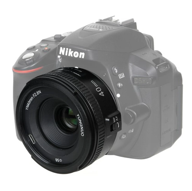 

YONGNUO 40MM F2.8 Light-weight Standard Prime AF/MF Auto Manual Focus DSLR Camera Lens For Nikon