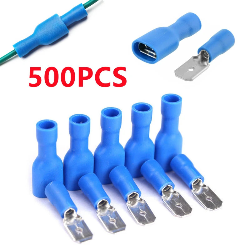 

500/100 шт., коннекторы для кабелей, 16-14 AWG