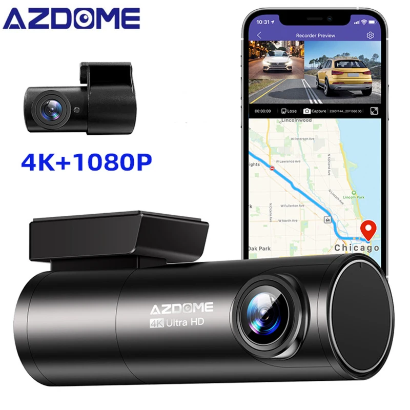 AZDOME M300S 4K Car DVR Voice Control Dash Cam With GPS Wifi Dashcams Car Camera UHD 3840*2160P Night Vision 24H Parking Monitor AZDOME M300S 4K Car DVR Voice Control Dash Cam With GPS Wifi Dashcams Car Camera UHD 3840*2160P Night Vision 24H Parking Monitor