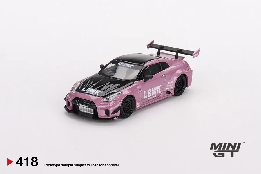 

Мини GT 1:64 фунта-силуэт работает GT NISSAN 35GT-RR версия 2 страсть розовый LHD литые модели автомобилей Коллекция миниатюрных моделей