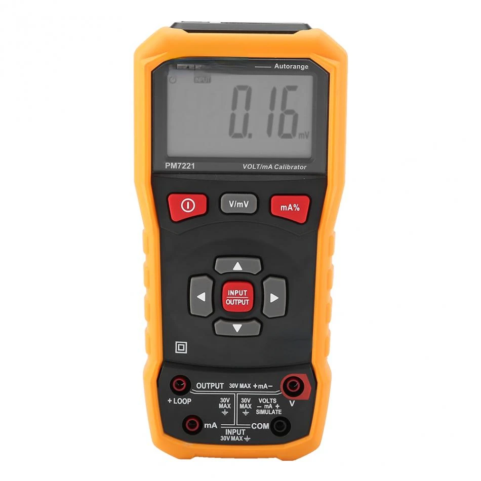 

High Precision PM7221 Voltage mA Calibrator Digital Volt mA Meter Loop Tester 0~24 mA CE for Sale
