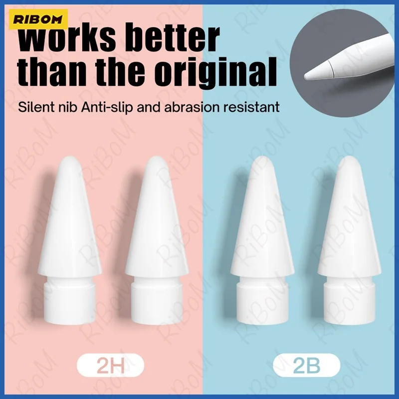

Newest 2022 Pencil Tips For Apple Pencil 1 2, Double-Layered Paperfeel Damping Noise Reducing Apple Pencil Nib Replacement
