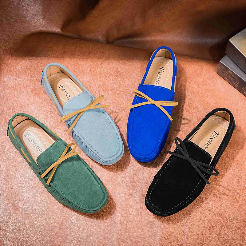 

Men Fashion Loafers Designer Leather Driving High Quality Party Footwear Mens Wedding Dress Shoes Big Size 35-48 Moccasins Flats
