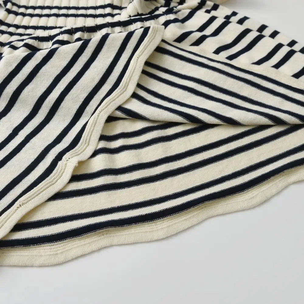 Детский вязаный хлопковый свитер летние детские вязаные крючком платья в