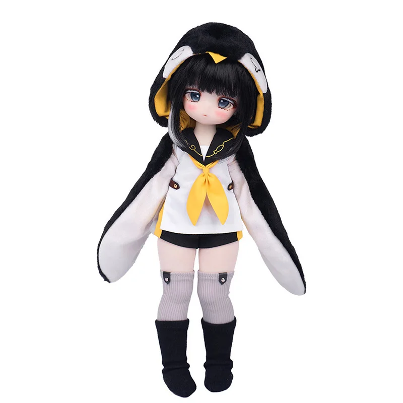 

New 28cm 1/4 Ratio Tinyfox Special Six Point Penguin Debbie Official Genuine Bjd Doll Mjd6 Point Bjd Female Doll 2d Doll Gift