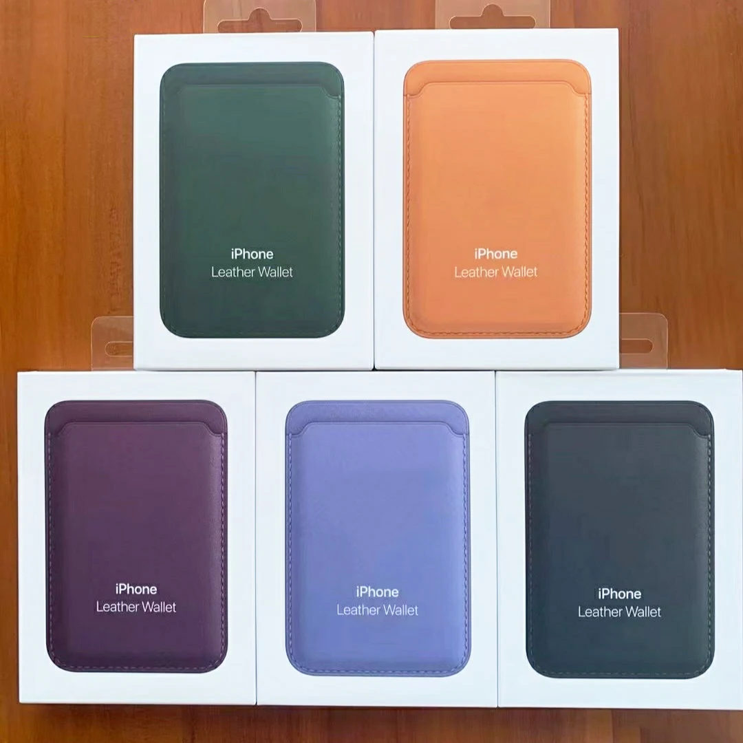 

Оригинальный задний чехол с логотипом Macsafe для iPhone 13 Pro Max, Магнитный кошелек для карт, кожаный кошелек для Magsafe iPhone12, мини-кошелек для карт