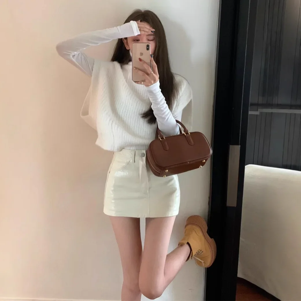 Винтажный элегантный дизайн чувственный свободный крой вязаный