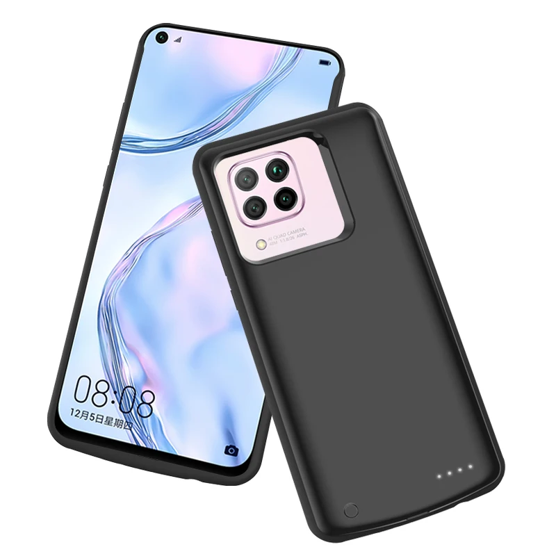 

Slim Battery Charger Case For Huawei P40 Lite shockproof Power Bank Case Back clip battery Charging Cover For Huawei Nova 7i