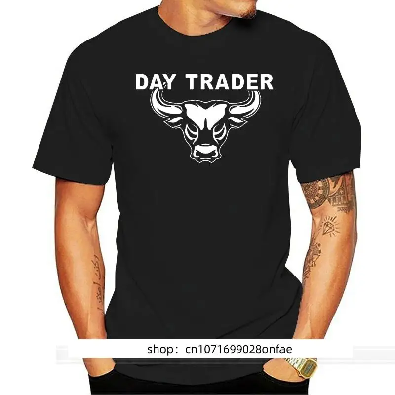 Kaus Hari декорированные Kaus pass Saham Биткоин волшебный бык Kaus Grafis Lucu Pria Kaus Trader Hari Mode Jalanan Dinding