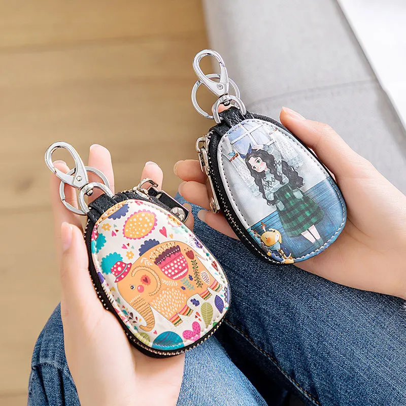 

Car Key Bag Female Compact Storage Simple Lovely Large Capacity Mini Key Bag Keychain Gift Bags Key Holder Keyring Wholesale