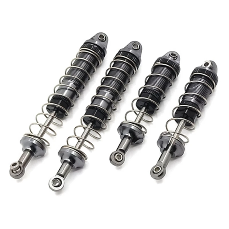 

4Pcs Metal Oil Shock Absorber For 12428 12423 12427 12429 1/12 RC Car Upgrades Kits Grey