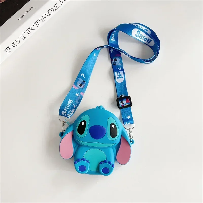 Силиконовая сумка Disney мультяшная аниме-фигурка на плечо Lilo &amp Stitch Kawaii детские