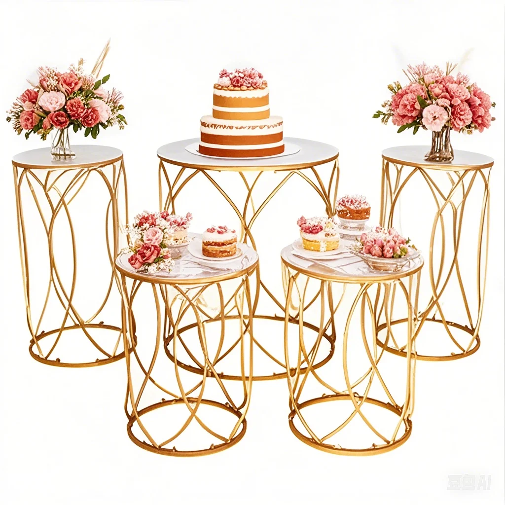 Реквизит из 5 предметов акриловый железный цилиндр подставка для закусок торта