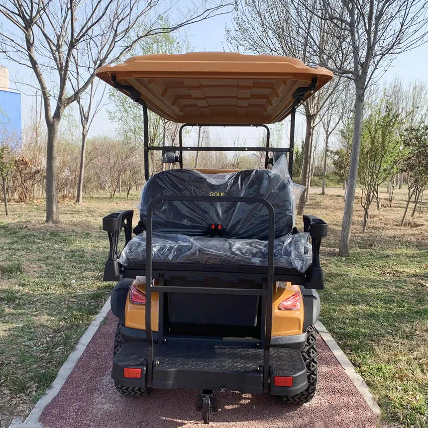 Бесплатная цветная электрическая тележка для гольфа 72 В с литиевой батареей