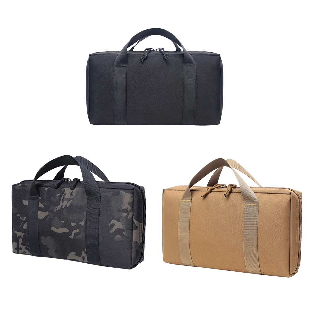 

Outdoor Molle Storage Bag Tactical Tool Protective Case Portable Pistol Gun Carry Bag Magazine Pouch Holster Hunting Accessories
