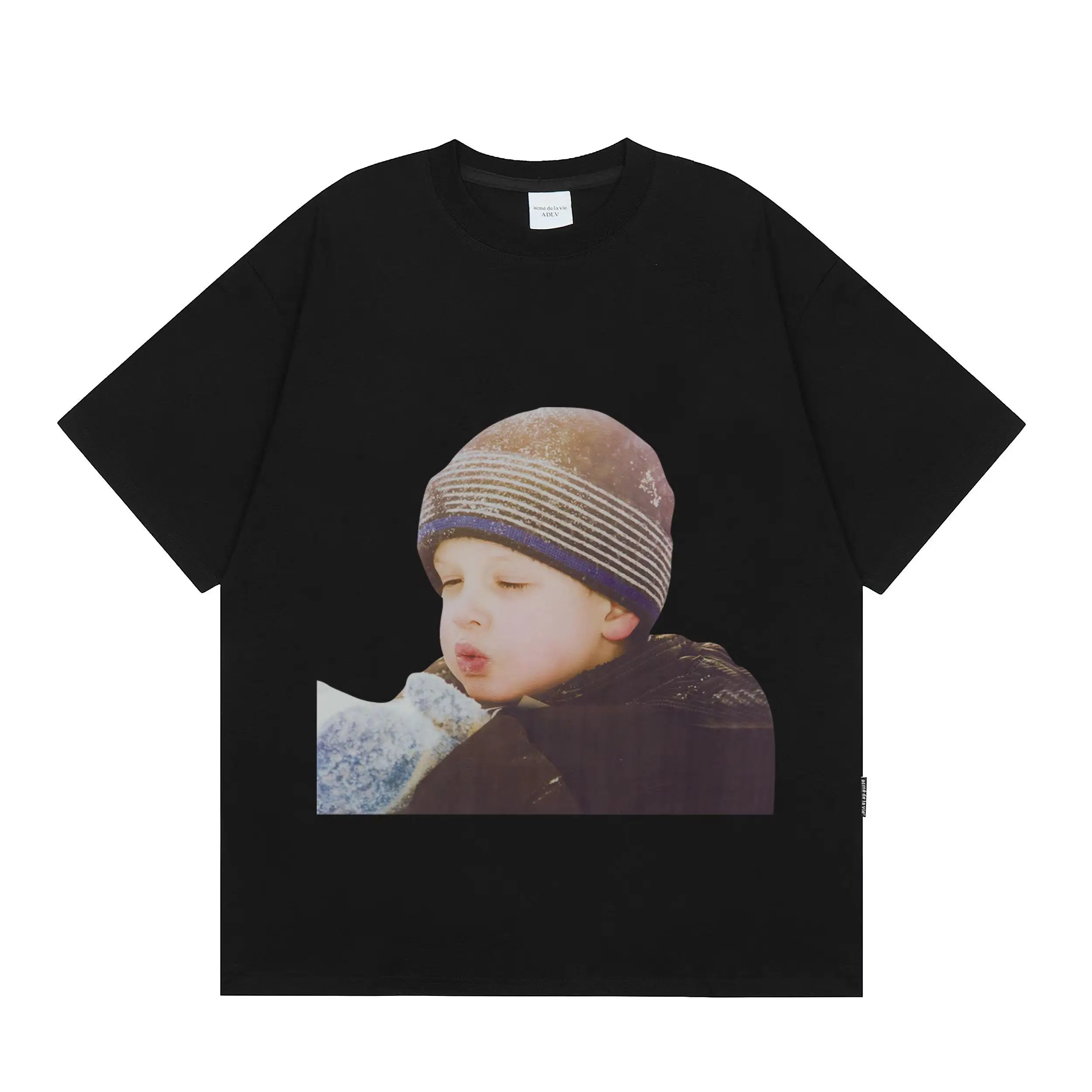 ADLV Женская Летняя Роскошная Хлопковая Футболка Больших Размеров Унисекс