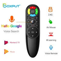 air mouse q6 voice remote control 2 4g wireless ir learning gyroscope for android tv box h96 max x88 pro tvbox hk1 t95 x96 mini