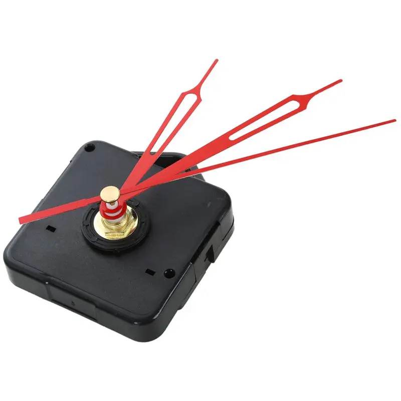 

DIY Clock Metal Texture Creative Wall Clock Retro Wall Clock Movement Accessories Black + Red