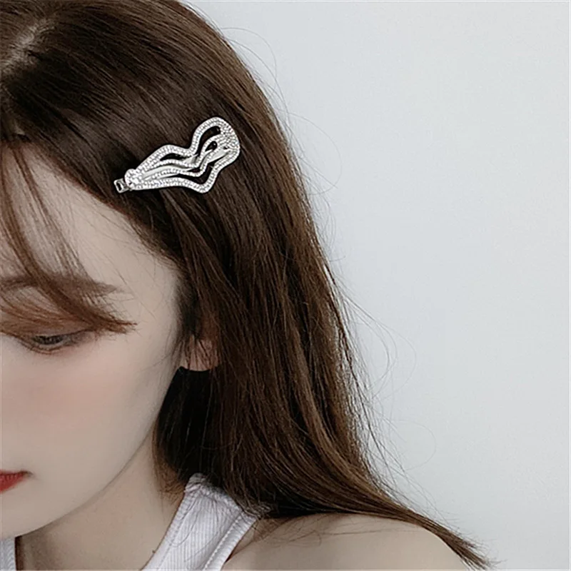 

Блестящие стразы заколки для волос Bling Crystal Утка Билл заколки для волос сверкающие волнистые заколки для волос скользящие заколки для волос ...