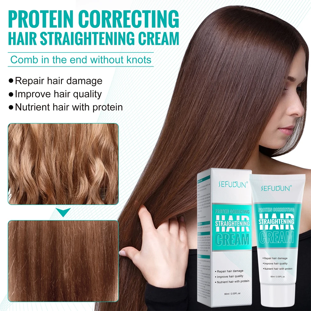 

universal Protein Hair Straightening Cream Professional Damaged Treatment Faster Smoothing Curly Hair Protein Cream Hair Care