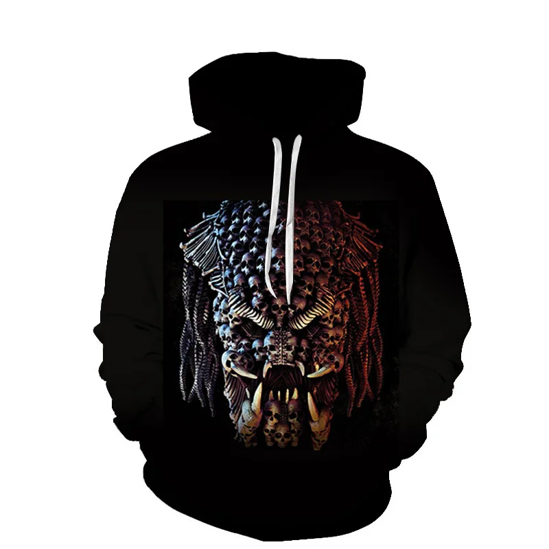 

Свитшот мужской с 3D-принтом, брендовый ужасный Графический Топ в стиле панк, хип-хоп, Каратель с 3D-принтом черепа