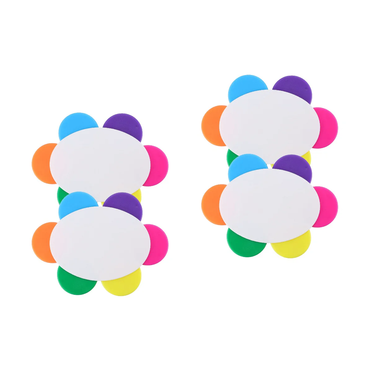 

4 PCS Petal Shape Highlighter Pen Practical Professional Fluorescent Pen