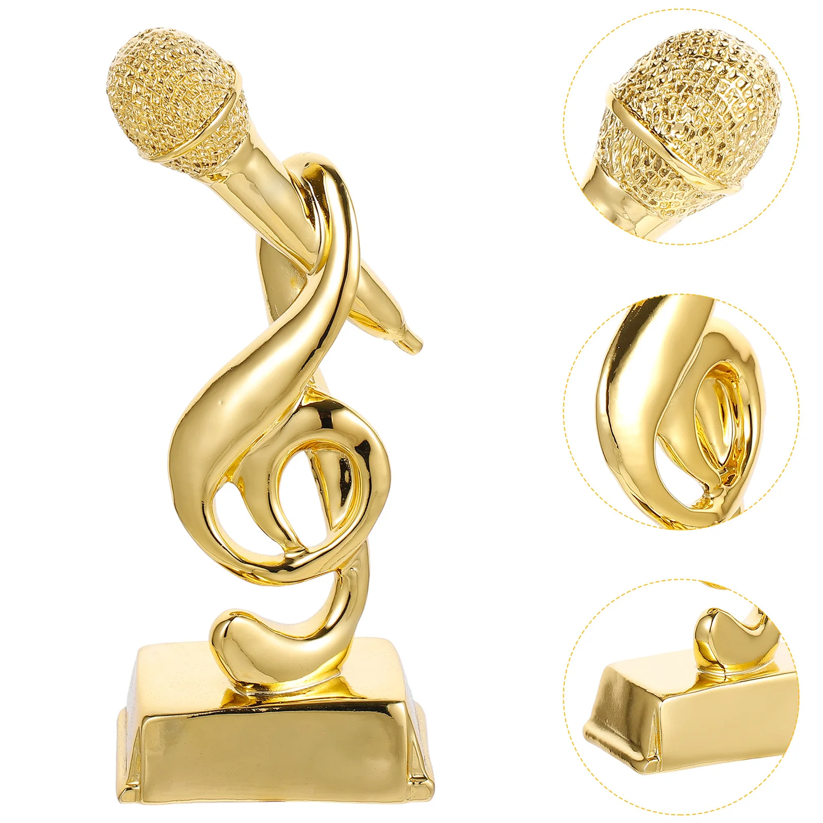 

Musical Gifts Microphone Trophy Microphones Kids Award Trophies Grammy Gift Cheer Trophies Fine Music Trophy