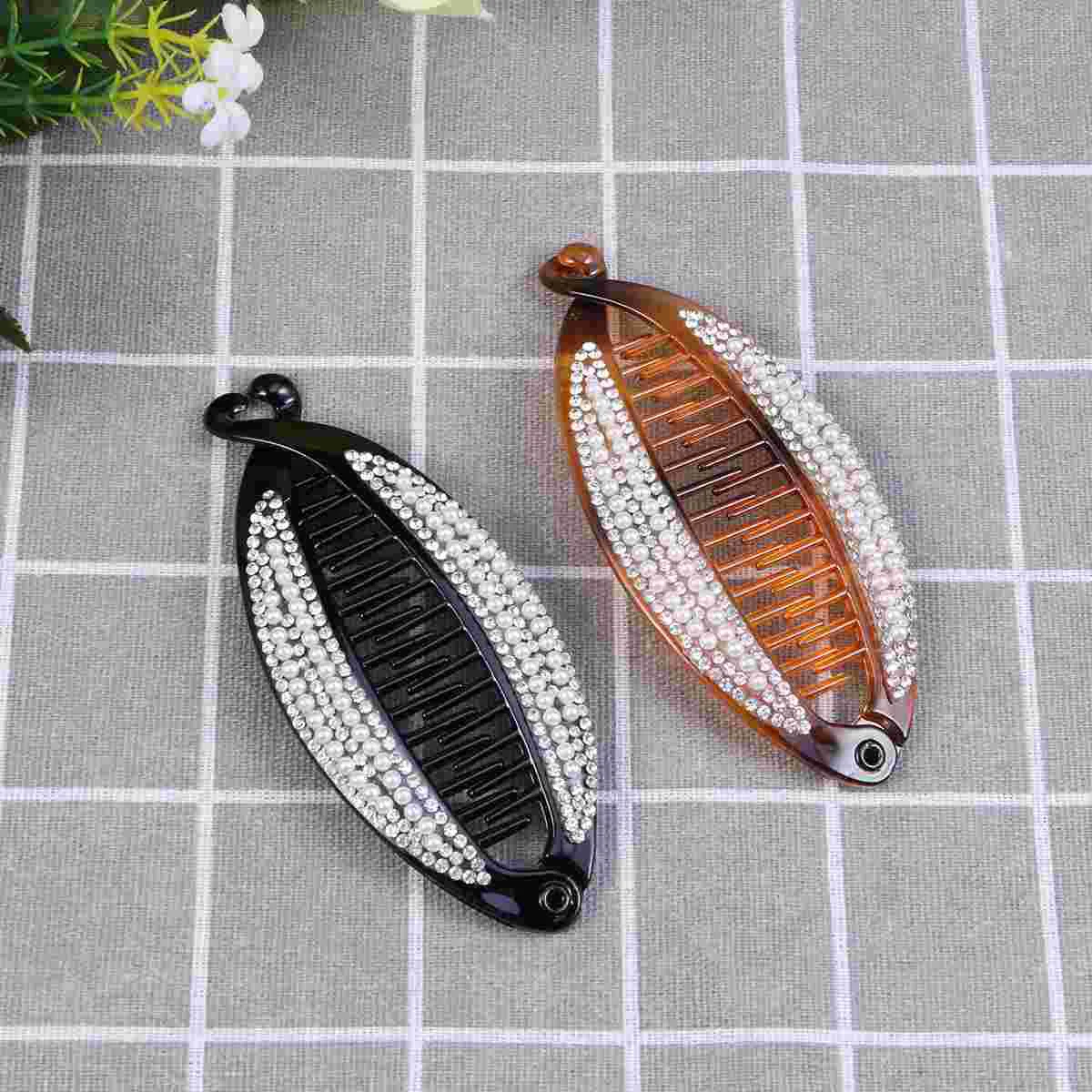 

2 шт., заколки для волос в виде французских бананов