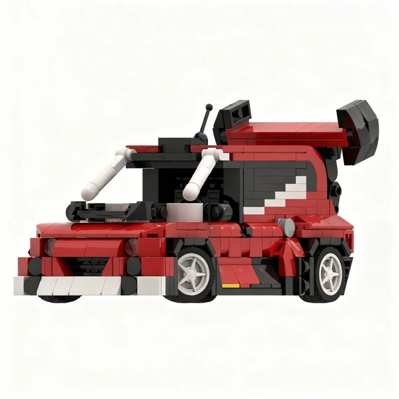 Фото 1830 деталей MOC VILEBREQUIN Fiat City Champions: Конструктор-модель, архитектурный набор, идея для рождественского подарка, развивающая игрушка для детей №2