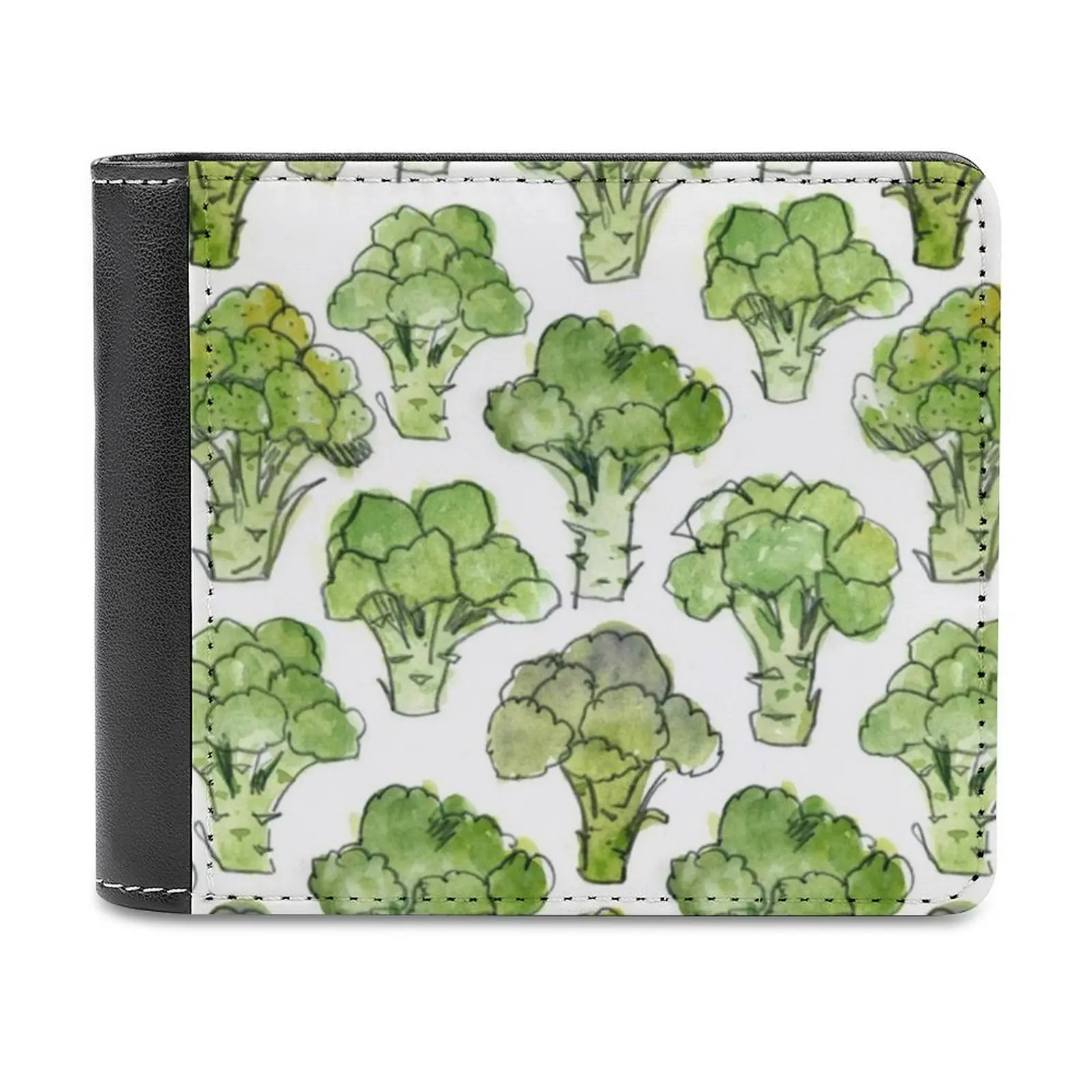 

Broccoli-Formal Soft Men Wallets New Purse Credit Card Holders For Male Purses Men Wallet Broccoli Vegan Cleaneating Healthy