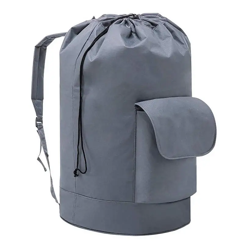 

Foldable Drawstring Closure Washing Machines Home Tear-resistant Laundry Bag Camping Travel Storage Backpack For Dirty Clothes