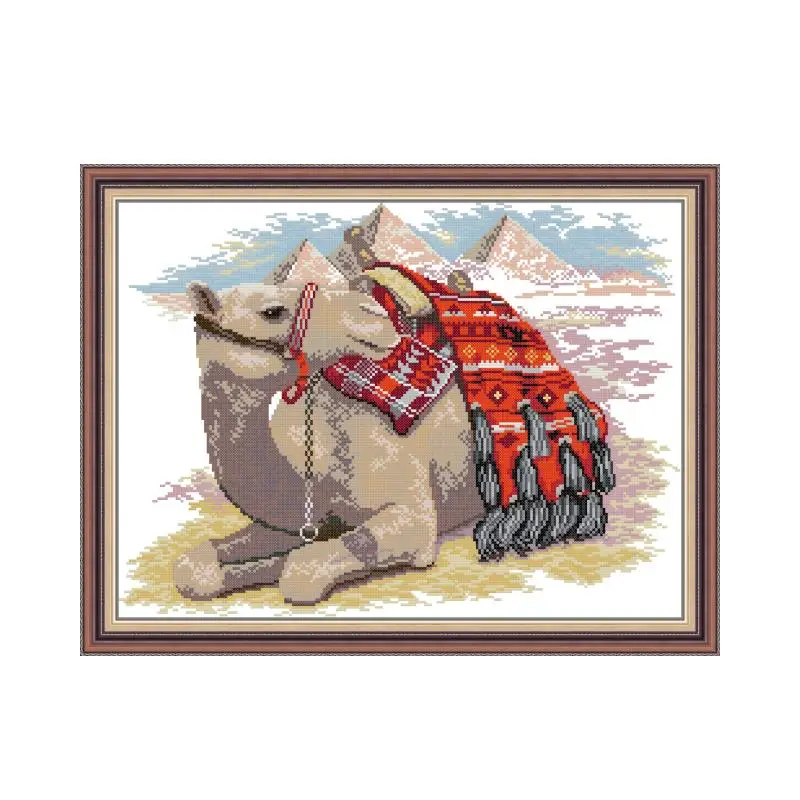 

Desert Boat cross stitch kit aida 14ct 11ct count print canvas stitches embroidery DIY handmade