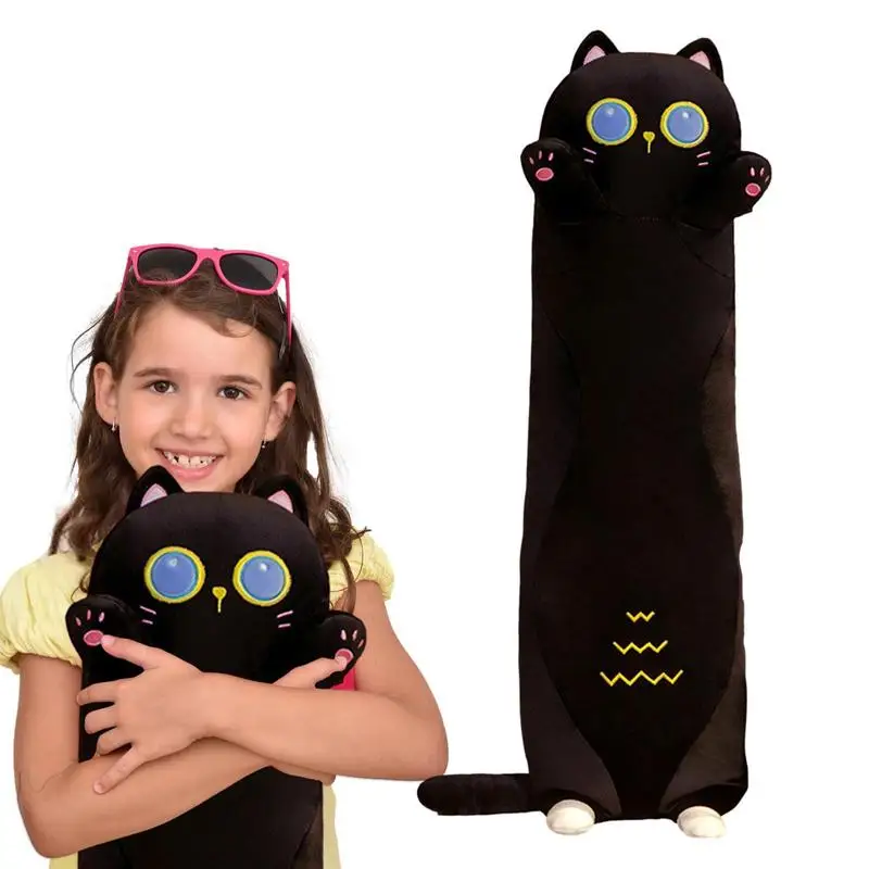 

Симпатичная мягкая длинная подушка в виде кошки, плюшевые игрушки, набивная Подушка для офиса, подушка для сна в кровать, Подушка для сна, до...