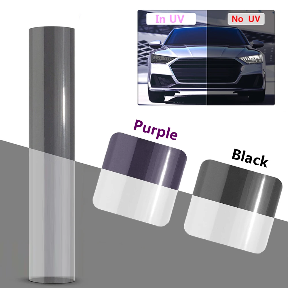 

PPF Paint Protection Photochromic Film UV Color Change Headlight Protection Film Self-healing Anti-scratch Film