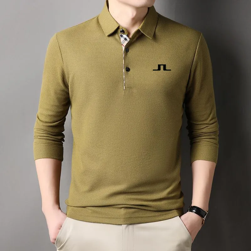 Men's golf clothing, fashionable long sleeved top, men's golf sportswear, men's golf jersey